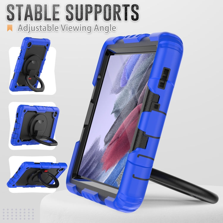 For Samsung Galaxy Tab A7 Lite Bracelet Holder Silicone + PC Tablet Case(Blue) - Tab A7 Lite T220 / T225 by buy2fix | Online Shopping UK | buy2fix
