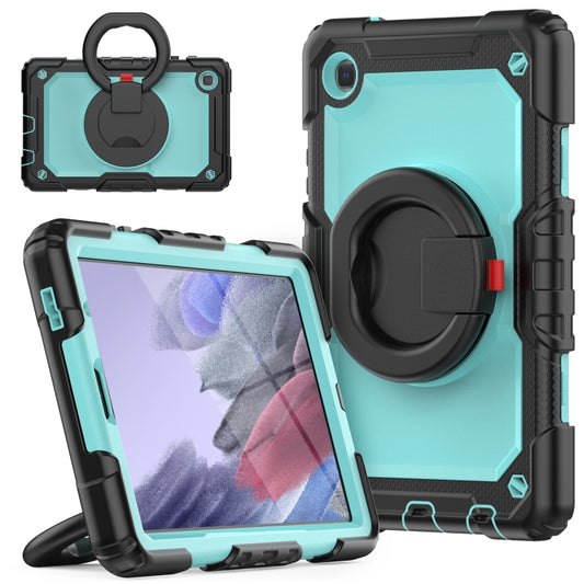For Samsung Galaxy Tab A7 Lite Bracelet Holder Silicone + PC Tablet Case(Light Blue) - Tab A7 Lite T220 / T225 by buy2fix | Online Shopping UK | buy2fix
