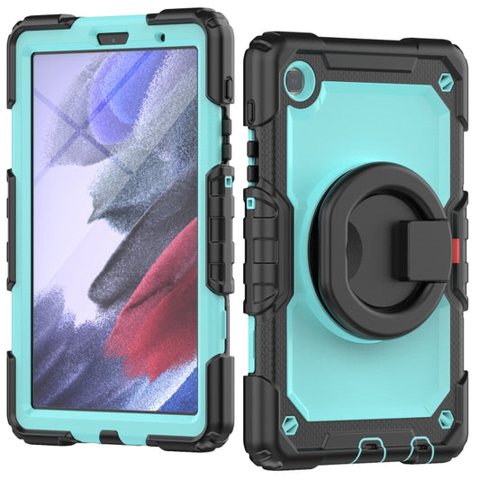 For Samsung Galaxy Tab A7 Lite Bracelet Holder Silicone + PC Tablet Case(Light Blue) - Tab A7 Lite T220 / T225 by buy2fix | Online Shopping UK | buy2fix