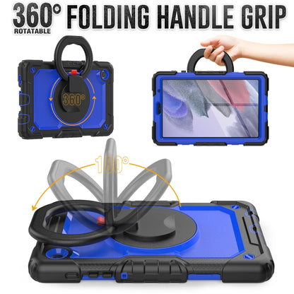 For Samsung Galaxy Tab A7 Lite Bracelet Holder Silicone + PC Tablet Case(Dark Blue) - Tab A7 Lite T220 / T225 by buy2fix | Online Shopping UK | buy2fix