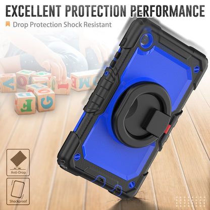 For Samsung Galaxy Tab A7 Lite Bracelet Holder Silicone + PC Tablet Case(Dark Blue) - Tab A7 Lite T220 / T225 by buy2fix | Online Shopping UK | buy2fix