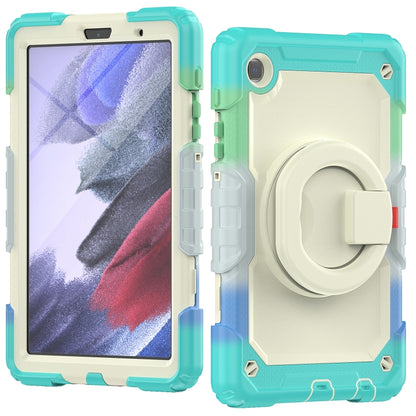 For Samsung Galaxy Tab A7 Lite Bracelet Holder Silicone + PC Tablet Case(Colorful Blue) - Tab A7 Lite T220 / T225 by buy2fix | Online Shopping UK | buy2fix