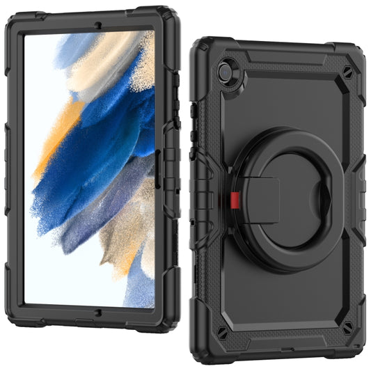 For Samsung Galaxy Galaxy Tab A8 Bracelet Holder Silicone + PC Tablet Case(Black) - Other Galaxy Tab PC by buy2fix | Online Shopping UK | buy2fix