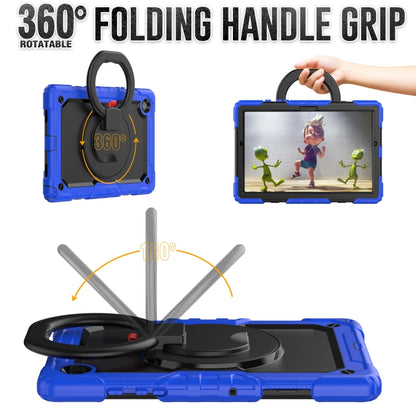 For Samsung Galaxy Galaxy Tab A8 Bracelet Holder Silicone + PC Tablet Case(Blue) - Other Galaxy Tab PC by buy2fix | Online Shopping UK | buy2fix