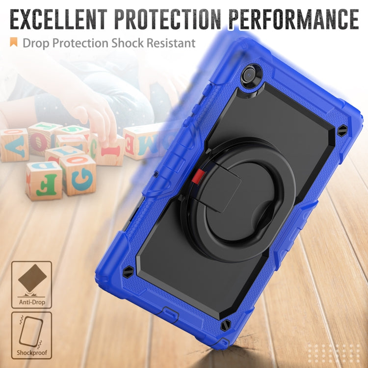 For Samsung Galaxy Galaxy Tab A8 Bracelet Holder Silicone + PC Tablet Case(Blue) - Other Galaxy Tab PC by buy2fix | Online Shopping UK | buy2fix