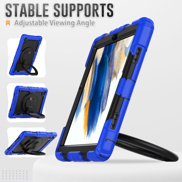 For Samsung Galaxy Galaxy Tab A8 Bracelet Holder Silicone + PC Tablet Case(Blue) - Other Galaxy Tab PC by buy2fix | Online Shopping UK | buy2fix