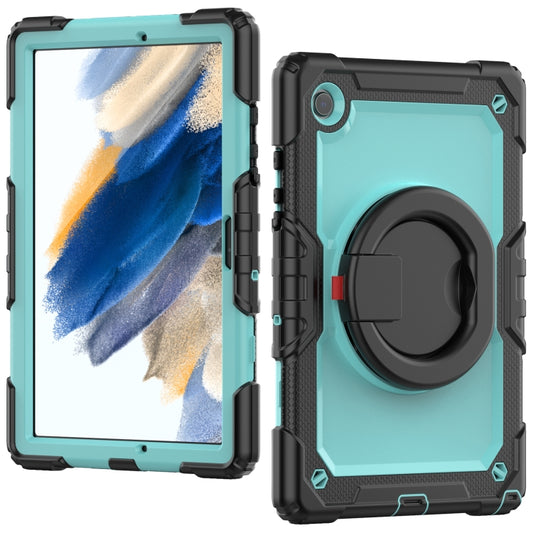 For Samsung Galaxy Galaxy Tab A8 Bracelet Holder Silicone + PC Tablet Case(Light Blue) - Other Galaxy Tab PC by buy2fix | Online Shopping UK | buy2fix