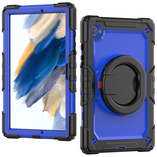 For Samsung Galaxy Galaxy Tab A8 Bracelet Holder Silicone + PC Tablet Case(Dark Blue) - Other Galaxy Tab PC by buy2fix | Online Shopping UK | buy2fix