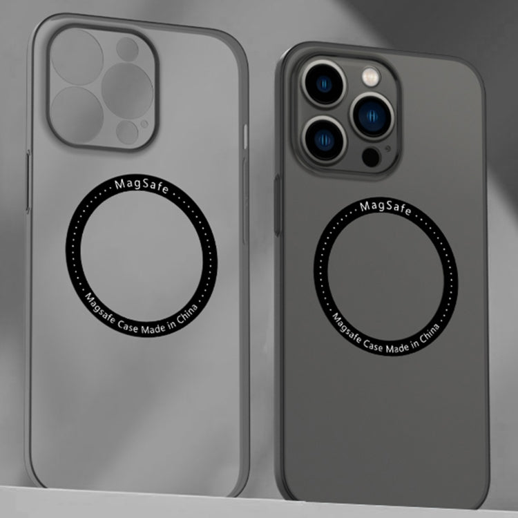 For iPhone 14 Magnetic Magsafe PC Shockproof Phone Case (Black) by buy2fix