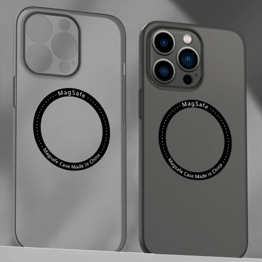 For iPhone 14 Magnetic Magsafe PC Shockproof Phone Case (Black) by buy2fix