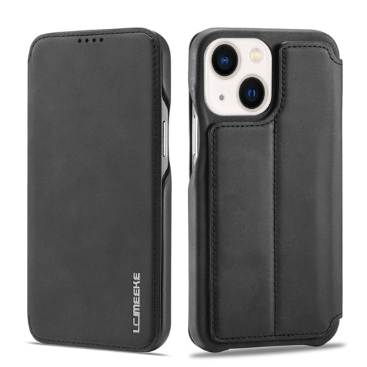 For iPhone 14 LC.IMEEKE Hon Ancient Series Flip Leather Phone Case (Black) - iPhone 14 Cases by LC.IMEEKE | Online Shopping UK | buy2fix