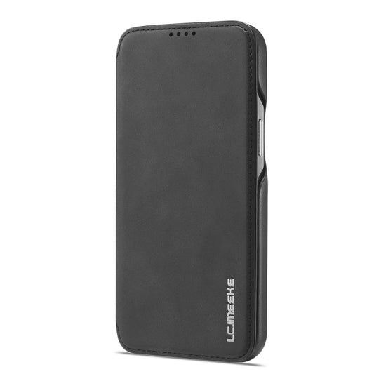 For iPhone 14 LC.IMEEKE Hon Ancient Series Flip Leather Phone Case (Black) - iPhone 14 Cases by LC.IMEEKE | Online Shopping UK | buy2fix