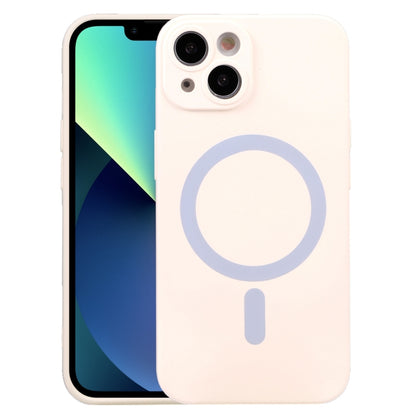 For iPhone 14 Liquid Silicone Magsafe Phone Case (White) by buy2fix