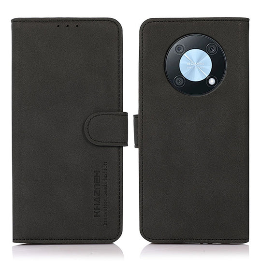 For Huawei nova Y90 / Enjoy 50 Pro KHAZNEH Matte Texture Leather Phone Case(Black)