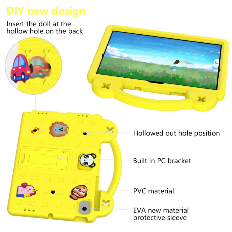 Handle Kickstand Children EVA Shockproof Tablet Case For Samsung Galaxy Tab A8 10.5 2022/2021 / Lenovo Tab M10 Plus 3rd Gen TB125FU 2022 10.6 inch / Huawei MatePad Pro 2021/2019 / Nokia T20 10.36 2021(Yellow) - Other Galaxy Tab PC by buy2fix | Online Shopping UK | buy2fix
