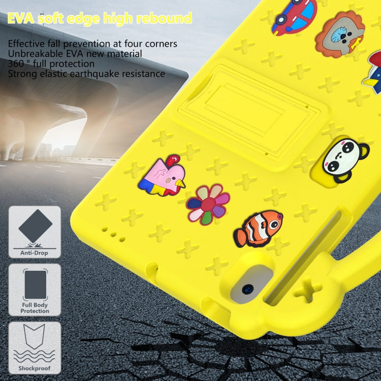 Handle Kickstand Children EVA Shockproof Tablet Case For Samsung Galaxy Tab A8 10.5 2022/2021 / Lenovo Tab M10 Plus 3rd Gen TB125FU 2022 10.6 inch / Huawei MatePad Pro 2021/2019 / Nokia T20 10.36 2021(Yellow) - Other Galaxy Tab PC by buy2fix | Online Shopping UK | buy2fix