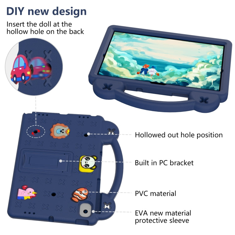 Handle Kickstand Children EVA Shockproof Tablet Case For Samsung Galaxy Tab A8 10.5 2022/2021 / Lenovo Tab M10 Plus 3rd Gen TB125FU 2022 10.6 inch / Huawei MatePad Pro 2021/2019 / Nokia T20 10.36 2021(Navy Blue) - Other Galaxy Tab PC by buy2fix | Online Shopping UK | buy2fix