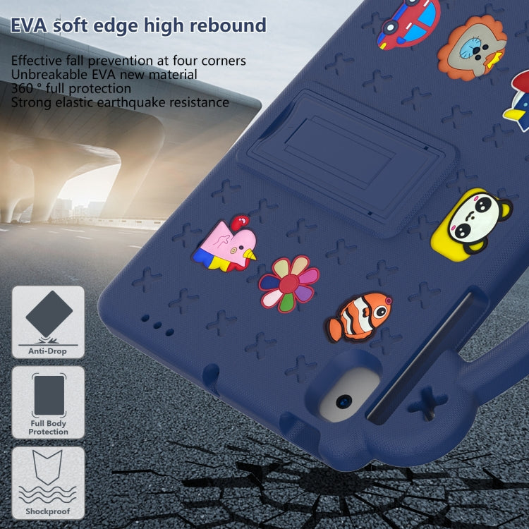 Handle Kickstand Children EVA Shockproof Tablet Case For Samsung Galaxy Tab A8 10.5 2022/2021 / Lenovo Tab M10 Plus 3rd Gen TB125FU 2022 10.6 inch / Huawei MatePad Pro 2021/2019 / Nokia T20 10.36 2021(Navy Blue) - Other Galaxy Tab PC by buy2fix | Online Shopping UK | buy2fix
