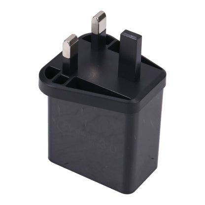 AR-2025 4 in 1 QC3.0 PD20W 3xUSB + USB-C / Type-C Wall Travel Charger, UK Plug(Black) - USB Charger by buy2fix | Online Shopping UK | buy2fix