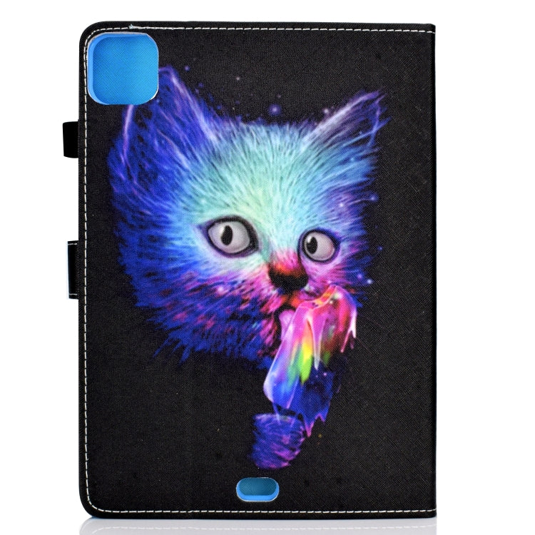 For iPad Pro 11 2020 Sewing Thread TPU Left and Right Flat Leather Tablet Case with Sleep Function & Card Slot & Buckle Anti-skid Strip and Pen Cover(Symphony) - iPad Pro 11 (2020) Cases by buy2fix | Online Shopping UK | buy2fix