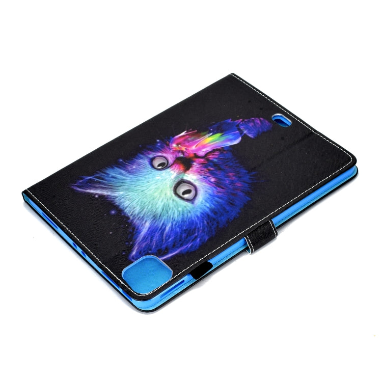 For iPad Pro 11 2020 Sewing Thread TPU Left and Right Flat Leather Tablet Case with Sleep Function & Card Slot & Buckle Anti-skid Strip and Pen Cover(Symphony) - iPad Pro 11 (2020) Cases by buy2fix | Online Shopping UK | buy2fix