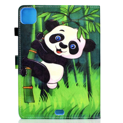 For iPad Pro 11 2020 Sewing Thread TPU Left and Right Flat Leather Tablet Case with Sleep Function & Card Slot & Buckle Anti-skid Strip and Pen Cover(Hug Bear) - iPad Pro 11 (2020) Cases by buy2fix | Online Shopping UK | buy2fix