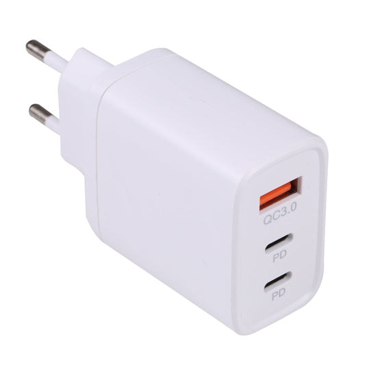AR-892 3 in 1 QC3.0 PD20W USB + USB-C / Type-C Wall Travel Charger, Plug Type:EU Plug(White) - USB Charger by buy2fix | Online Shopping UK | buy2fix