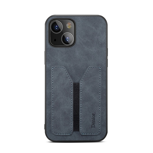 For iPhone 13 mini Denior Elastic Card Slot PU + TPU Phone Case (Grey) - iPhone 13 mini Cases by Denior | Online Shopping UK | buy2fix