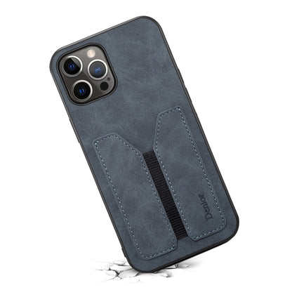 For iPhone 12 Pro Max Denior Elastic Card Slot PU + TPU Phone Case(Grey) - iPhone 12 Pro Max Cases by Denior | Online Shopping UK | buy2fix