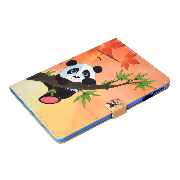 For iPad Pro 11 2020 Sewing Thread TPU Left and Right Flat Leather Tablet Case with Sleep Function & Card Slot & Buckle Anti-skid Strip and Pen Cover(Bamboo Bear) - iPad Pro 11 (2020) Cases by buy2fix | Online Shopping UK | buy2fix