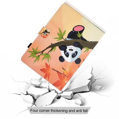 For iPad Pro 11 2020 Sewing Thread TPU Left and Right Flat Leather Tablet Case with Sleep Function & Card Slot & Buckle Anti-skid Strip and Pen Cover(Bamboo Bear) - iPad Pro 11 (2020) Cases by buy2fix | Online Shopping UK | buy2fix