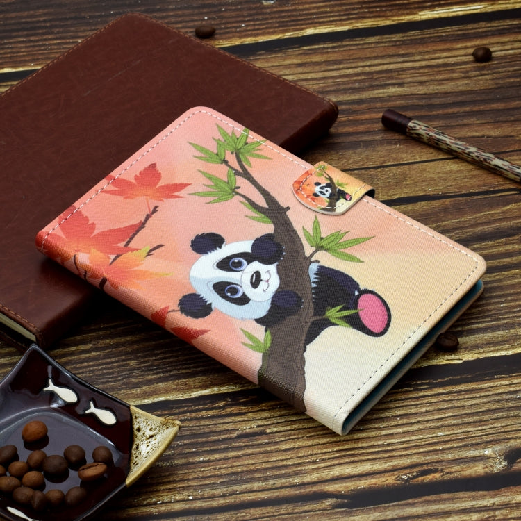 For iPad Pro 11 2020 Sewing Thread TPU Left and Right Flat Leather Tablet Case with Sleep Function & Card Slot & Buckle Anti-skid Strip and Pen Cover(Bamboo Bear) - iPad Pro 11 (2020) Cases by buy2fix | Online Shopping UK | buy2fix