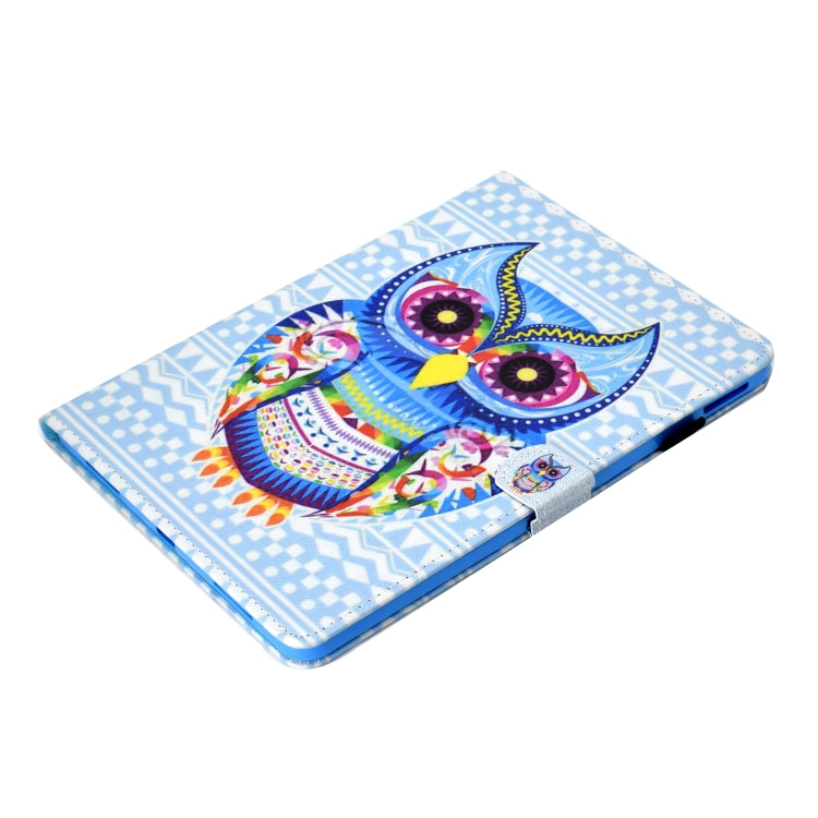 For iPad Pro 11 2020 Sewing Thread TPU Left and Right Flat Leather Tablet Case with Sleep Function & Card Slot & Buckle Anti-skid Strip and Pen Cover(Colored Owl) - iPad Pro 11 (2020) Cases by buy2fix | Online Shopping UK | buy2fix