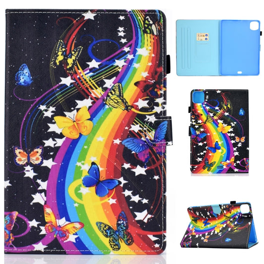 For iPad Pro 11 2020 Sewing Thread TPU Left and Right Flat Leather Tablet Case with Sleep Function & Card Slot & Buckle Anti-skid Strip and Pen Cover(Music Disc) - iPad Pro 11 (2020) Cases by buy2fix | Online Shopping UK | buy2fix