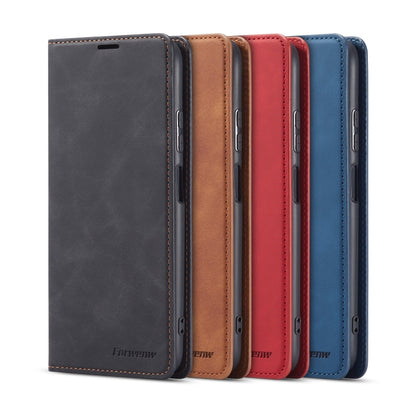 For Huawei P40 Lite / nova 6 SE Forwenw Dream Series Oil Edge Strong Magnetism Horizontal Flip Leather Case with Holder & Card Slots & Wallet & Photo Frame(Red) - Huawei Cases by Forwenw | Online Shopping UK | buy2fix