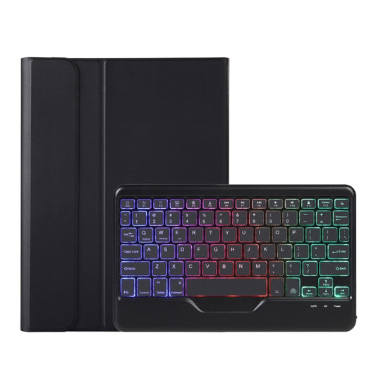 OP12-BS Lambskin Texture Ultra-thin Bluetooth Keyboard Leather Case with Backlight For OPPO Pad Air 10.4 inch(Black) - OPPO Keyboard by buy2fix | Online Shopping UK | buy2fix