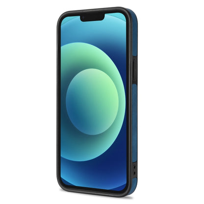 For iPhone 14 N.BEKUS Vertical Flip Card Slot RFID Phone Case (Blue) - iPhone 14 Cases by N.BEKUS | Online Shopping UK | buy2fix