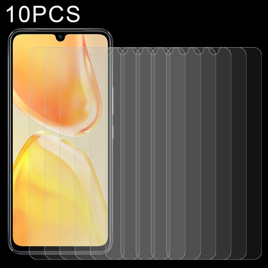 10 PCS 0.26mm 9H 2.5D Tempered Glass Film For vivo V25 / V25e / X80 Lite / V21s