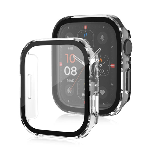 Life Waterproof Frosted 2 in 1 PC Frame + Tempered Glass Protective Case For Apple Watch Series 6 / 5 / 4 / SE 44mm(Transparent) by buy2fix