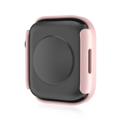 Life Waterproof Frosted 2 in 1 PC Frame + Tempered Glass Protective Case For Apple Watch Series 6 / 5 / 4 / SE 40mm(Rose Gold) by buy2fix