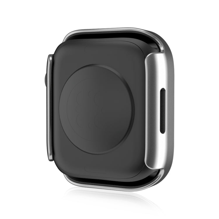 Life Waterproof Frosted 2 in 1 PC Frame + Tempered Glass Protective Case For Apple Watch Series 6 / 5 / 4 / SE 40mm(Silver) by buy2fix