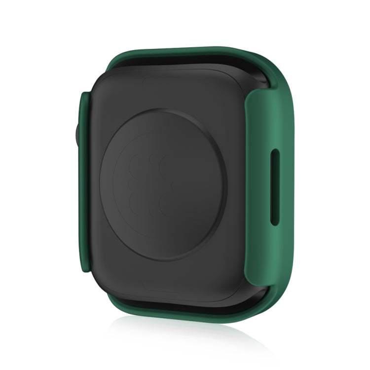 Life Waterproof Frosted 2 in 1 PC Frame + Tempered Glass Protective Case For Apple Watch Series 6 / 5 / 4 / SE 40mm(Green) by buy2fix