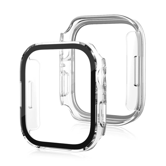 Life Waterproof Frosted 2 in 1 PC Frame + Tempered Glass Protective Case For Apple Watch Series 6 / 5 / 4 / SE 40mm(Transparent) by buy2fix