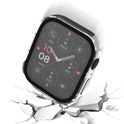 Life Waterproof Frosted 2 in 1 PC Frame + Tempered Glass Protective Case For Apple Watch Series 6 / 5 / 4 / SE 40mm(Transparent) by buy2fix