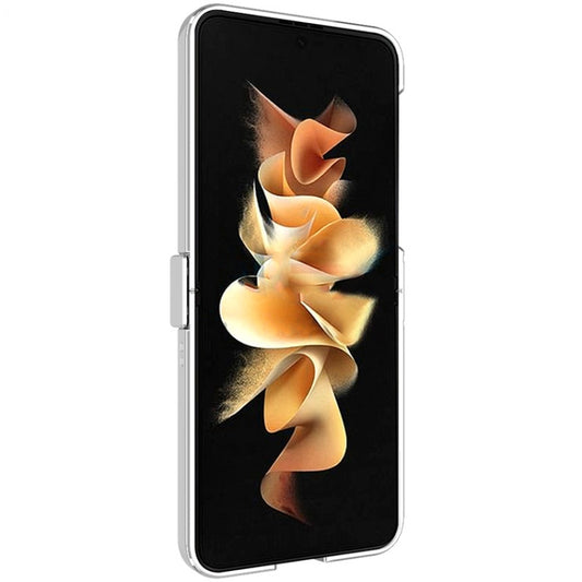 For Samsung Galaxy Z Flip4 5G IMAK JS-3 Series Colorful Vertical Stripe PC Case(Silver) by imak