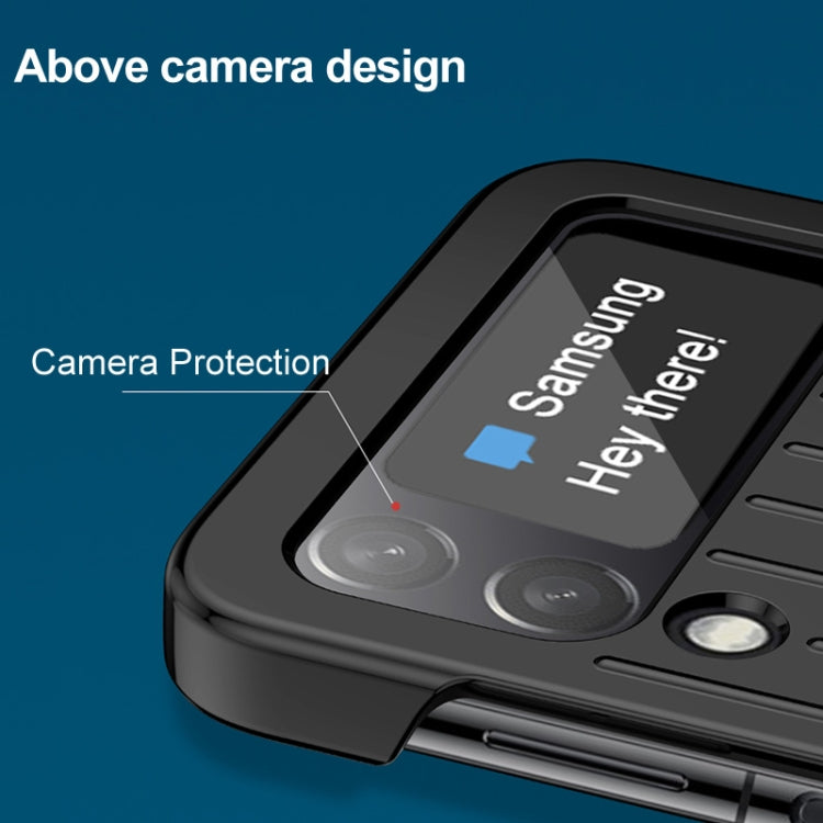 For Samsung Galaxy Z Flip4 5G IMAK JS-3 Series Colorful Vertical Stripe PC Case(Pink) by imak