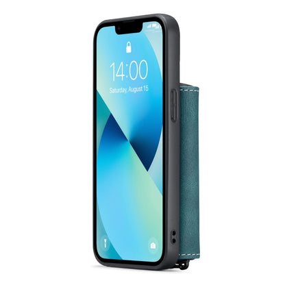 For iPhone 14 Plus JEEHOOD Magnetic Zipper Wallet Leather Phone Case (Blue) - iPhone 14 Plus Cases by JEEHOOD | Online Shopping UK | buy2fix