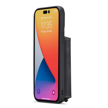 For iPhone 14 Pro JEEHOOD Magnetic Zipper Wallet Leather Phone Case(Black) - iPhone 14 Pro Cases by JEEHOOD | Online Shopping UK | buy2fix