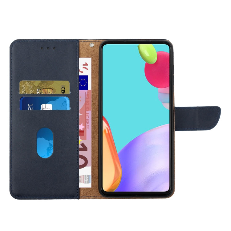 For Tecno Camon 17P Genuine Leather Fingerprint-proof Horizontal Flip Phone Case(Blue) - Tecno Cases by buy2fix | Online Shopping UK | buy2fix