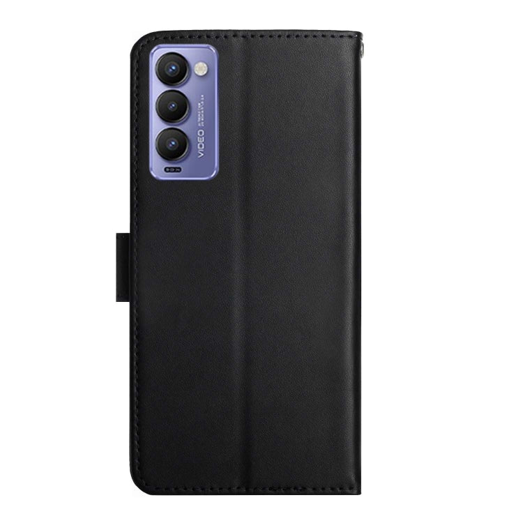 For Tecno Camon 18P Genuine Leather Fingerprint-proof Horizontal Flip Phone Case(Black) - Tecno Cases by buy2fix | Online Shopping UK | buy2fix